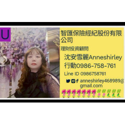 家庭保障風險規劃/退休理財保障諮詢/醫療保險需求評估/沈安雪麗0986758761