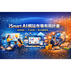 iSmart AI網站市場布局計畫 教育培訓×平台系統×數位商業網絡