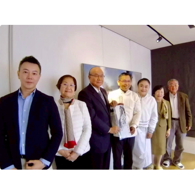 中華文化藝術 高崇雲總院長與沈鴻尉(Mark)特助會晤翡翠博物館胡焱榮大師